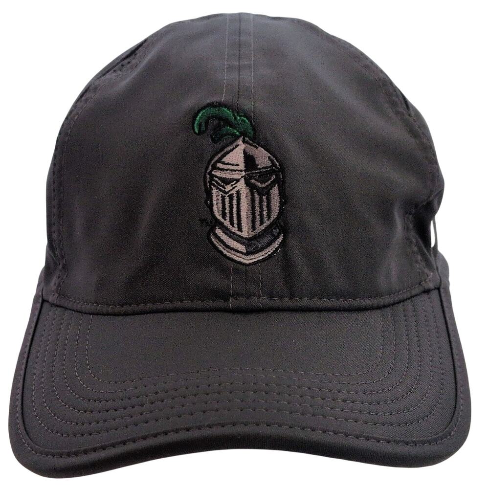Nike Featherlight Dri-FIT Hat Mens Adjustable Dark Grey Knight Helmet Logo Cap